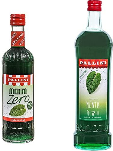 Pallini Sciroppo  Menta 0 zucchero 50cl & Sciroppo Menta 100cl