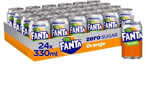 Fanta Zero arancione bibita analcolica can 330 ml (24 lattine)