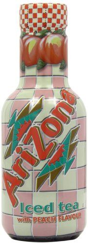 Arizona Peach Iced Tea 500 ml (Pack of 6)