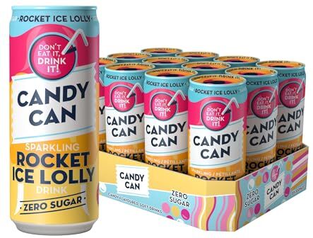 Candy Sparkling Rocket Ice Lolly 330ml x 12