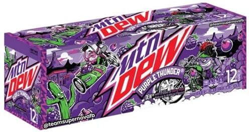 Generic Mountain Dew Purple Thunder Edizione limitata 12 lattine da 12 once