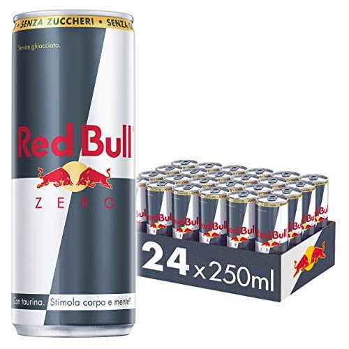 Bull Energy Drink, Zero Calorie, 250 ml (24 Lattine)