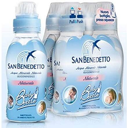 San Benedetto Baby Squeezable Acqua Minerale Naturale Italiana 3x4 Confezione 12x 250ml