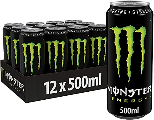Generico Monster Energy Bevanda Energetica Lattina, 500 ml, Monster Energy Drink 500 ml (Energy Drink, 12 Lattine)