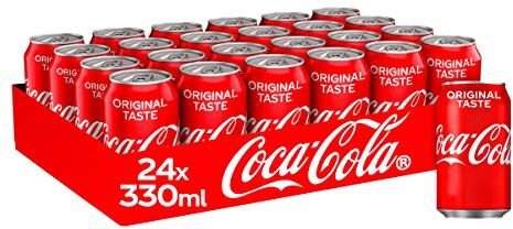 Coca-Cola Coca Cola Coke Soft Drink Can 330ml Ref A00768 [Pack 24]