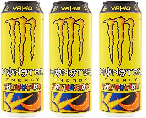 Monster Cable Drink 500 ml ( DRINK THE DOCTOR VR46, 3 Lattine da 500 ml)