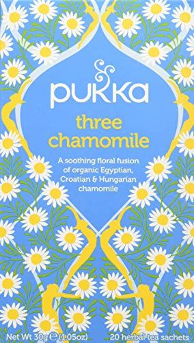 Pukka , Three Chamomile, Tisana Biologica rilassante, 20 filtri