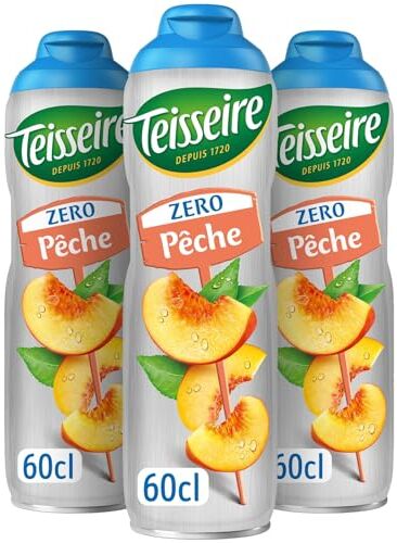 Teisseire Pack 3 Sciropppo Pesca 0% zucchero  3 x 0,6 cl