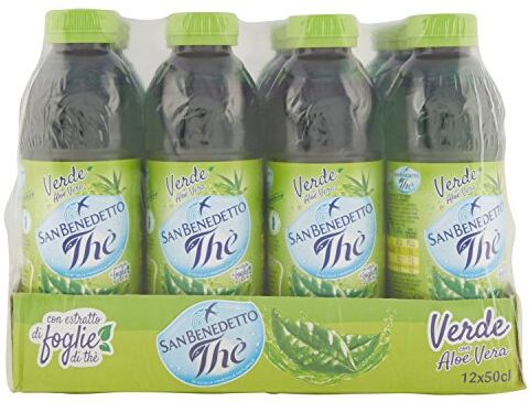 San Benedetto Bevanda Analcolica Di The' Verde, Con Fruttosio 500 Ml [Confezione da 12]