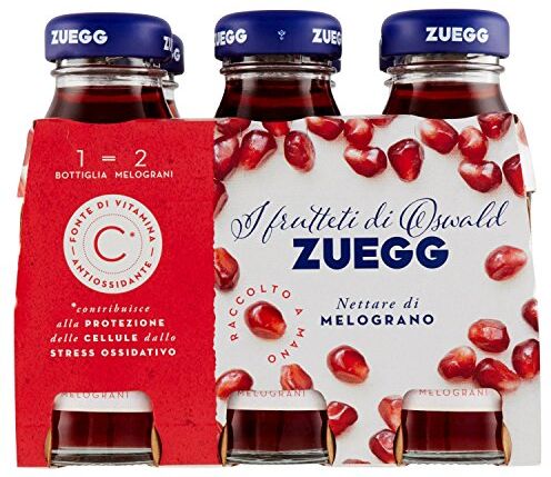 Zuegg Succo Melograno 4 confezioni da 6 pezzi da 125 ml [24 pezzi, 3 l]