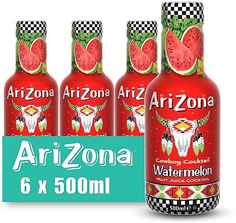 Arizona , Red Tea African Rooibos, Deliziosa Bevanda al Tè Rosso, Gusto Dolce e Delicato, Ideale da Gustare in Ogni Momento, Senza Aromi, Coloranti o Conservanti Artificiali, 6 Bottiglie PET da 500 ml