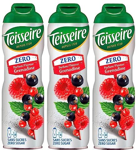 Teisseire Pack 3 Sciropppo Grenadine 0% zucchero  3 x 0,6 cl