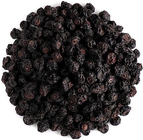 Valley of Tea Ribes nero biologico non zuccherato Bacche di ribes nero essiccate Perfette per prodotti da forno