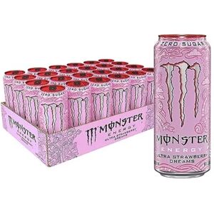 Monster Cable Energy Ultra Strawberry Dreams, Bevanda Energetica Senza Zuccheri al Gusto Fragola, con Miscela Energetica e 160 mg di Caffeina, 24 Lattine da 500 ml Monster Cable Energy Ultra Strawberry Dreams, Bevanda Energetica Senza Zuccheri al Gusto Fragola, con Miscela Energetica e 160 mg di Caffeina, 24 Lattine da 500 ml
