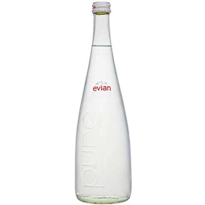 evian pura carbonatata non usa e getta, bottiglia di , vetro 0,75 l evian pura carbonatata non usa e getta, bottiglia di , vetro 0,75 l
