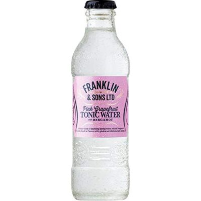 Zeus Party Cassa da 24 Bottiglie di Acqua Tonica Pompelmo Rosa e Bergamotto -Franklin & Sons- 200 ml Zeus Party Cassa da 24 Bottiglie di Acqua Tonica Pompelmo Rosa e Bergamotto -Franklin & Sons- 200 ml