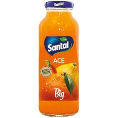 Santal Big Succo di Frutta ACE Confezione da 24 Bottiglie da 250 ml 100% di Origine Naturale Santal Big Succo di Frutta ACE Confezione da 24 Bottiglie da 250 ml 100% di Origine Naturale