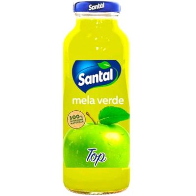 Santal Succo di Frutta Top Mela Verde Ingredienti 100% di Origine Naturale Confezione da 24 Bottiglie in Vetro da 250ml Santal Succo di Frutta Top Mela Verde Ingredienti 100% di Origine Naturale Confezione da 24 Bottiglie in Vetro da 250ml