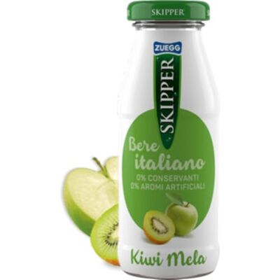 Zuegg Succo Skipper Kiwi e mela ml. 200 x 24 bottiglie in vetro Zuegg Succo Skipper Kiwi e mela ml. 200 x 24 bottiglie in vetro