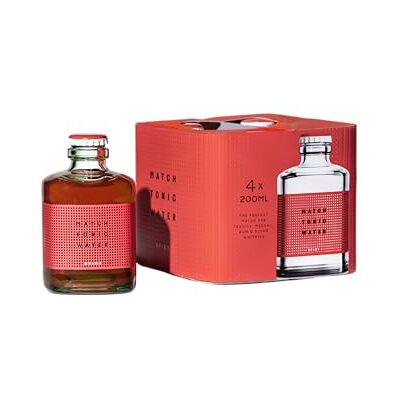 MATCH TONIC WATER Match Tonic Spicy, Acqua Tonica, 4 bottiglie da 200ml, Ideale al Posto del Ginger Beer, con Peperoncino Rosso, Pepe Nero e Zenzero Fresco, Basso Contenuto di Zucchero, Materiale 100% Riciclato MATCH TONIC WATER Match Tonic Spicy, Acqua Tonica, 4 bottiglie da 200ml, Ideale al Posto del Ginger Beer, con Peperoncino Rosso, Pepe Nero e Zenzero Fresco, Basso Contenuto di Zucchero, Materiale 100% Riciclato