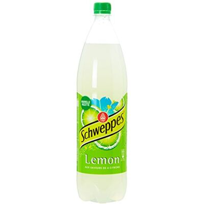 Schweppes Bevanda analcolica al limone con 4 limoni, bottiglia da 1,5 l Schweppes Bevanda analcolica al limone con 4 limoni, bottiglia da 1,5 l