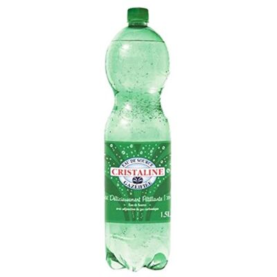 Cristaline Gazéifiée 1,5L (lot de 12) Cristaline Gazéifiée 1,5L (lot de 12)