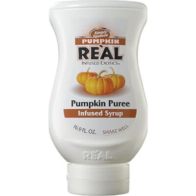 Reàl Infused Exotics , Pumpkin, 500 ml, Sciroppo con Zucca, con Zucchero di Canna e Spezie, Vegano, Squeeze Bottle, Ideale per Cocktail, Soft Drink, Topping e Dessert Reàl Infused Exotics , Pumpkin, 500 ml, Sciroppo con Zucca, con Zucchero di Canna e Spezie, Vegano, Squeeze Bottle, Ideale per Cocktail, Soft Drink, Topping e Dessert