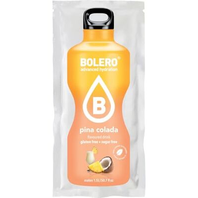 Bolero Drink Pina colada con Stevia (confezione da 24) Preparato Polvere Solubile Per Bevanda Fresca in Acqua Prodotto, 216 grammi Bolero Drink Pina colada con Stevia (confezione da 24) Preparato Polvere Solubile Per Bevanda Fresca in Acqua Prodotto, 216 grammi