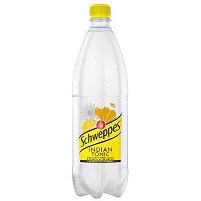 Schweppes Indian Tonic Acido gassato con estratti di corteccia cinese 1 l Schweppes Indian Tonic Acido gassato con estratti di corteccia cinese 1 l