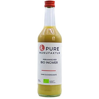 Pure – Zenzero biologico peruviano di alta qualità senza zucchero e additivi artificiali, 100% biologico (DE-ÖKO-005), 500 ml Pure – Zenzero biologico peruviano di alta qualità senza zucchero e additivi artificiali, 100% biologico (DE-ÖKO-005), 500 ml