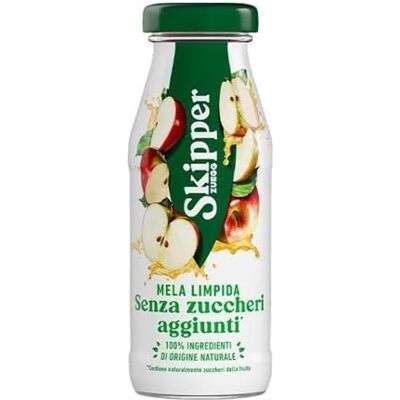 Zuegg Skipper Mela Limpida 200ml x24 Succo di Frutta Senza Zucchero, 100% Ingredienti di Origine Naturale Zuegg Skipper Mela Limpida 200ml x24 Succo di Frutta Senza Zucchero, 100% Ingredienti di Origine Naturale