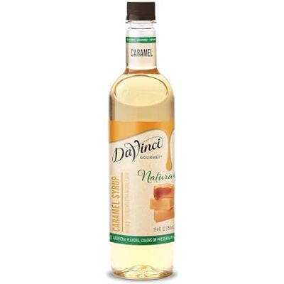 DaVinci Gourmet Naturals Sciroppo al caramello, 70 ml, singolo DaVinci Gourmet Naturals Sciroppo al caramello, 70 ml, singolo