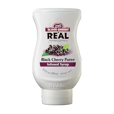 Reàl Infused Exotics , Black Cherry, 500 ml, Sciroppo di Ciliegia Nera, Vegano, Squeeze Bottle, Ideale per Cocktail, Topping, Dessert e Ricette Culinarie Reàl Infused Exotics , Black Cherry, 500 ml, Sciroppo di Ciliegia Nera, Vegano, Squeeze Bottle, Ideale per Cocktail, Topping, Dessert e Ricette Culinarie