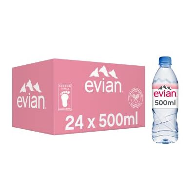 evian Still Water Pack Size = 24x500ml evian Still Water Pack Size = 24x500ml