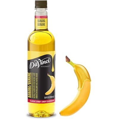 DaVinci Gourmet Sciroppo di banana classico, 70 ml (confezione da 1) DaVinci Gourmet Sciroppo di banana classico, 70 ml (confezione da 1)