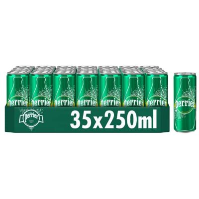 Perrier Acqua minerale naturale frizzante lattine 35x250ml Perrier Acqua minerale naturale frizzante lattine 35x250ml