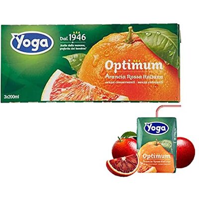 Idea Yoga Succo Arancia Rossa Italiana con Estratti di Ribes e Carota 8 Confezioni da 3 x 200 ml Idea Yoga Succo Arancia Rossa Italiana con Estratti di Ribes e Carota 8 Confezioni da 3 x 200 ml