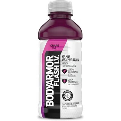 Body Armor Armatura del corpo, bevanda elettrolitica d'uva Flash IV, 20 Fl Oz Body Armor Armatura del corpo, bevanda elettrolitica d'uva Flash IV, 20 Fl Oz