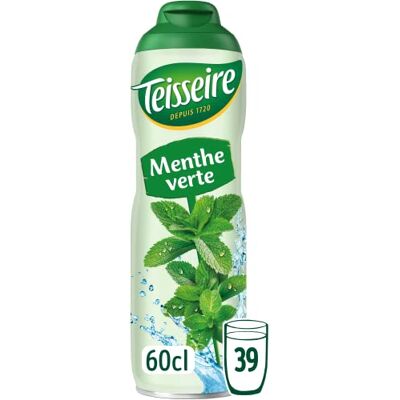 Teisseire Sciroppo di Menta Verde per Bevanda Rinfrescante, Cocktail, Bottiglia da 60 cl Teisseire Sciroppo di Menta Verde per Bevanda Rinfrescante, Cocktail, Bottiglia da 60 cl
