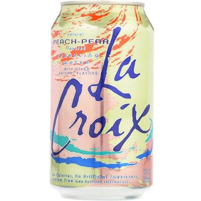 La Croix Naturally Peach Acqua frizzante essenziata alla pera 12 x 355 ml La Croix Naturally Peach Acqua frizzante essenziata alla pera 12 x 355 ml