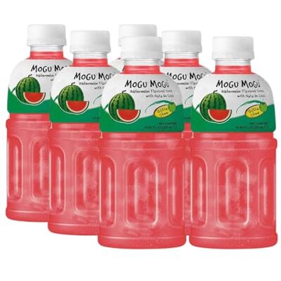 Mogu Mogu Bevanda aromatizzata all'anguria con NATA de Coco 6 x 320ml Mogu Mogu Bevanda aromatizzata all'anguria con NATA de Coco 6 x 320ml