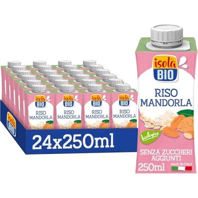 Isola Bio Riso Mandorla Mini Biologica 24x250ml Isola Bio Riso Mandorla Mini Biologica 24x250ml