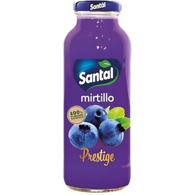 Santal Prestige Succo di Frutta Mirtillo Confezione da 24 Bottiglie da 250 ml 100% di Origine Naturale Santal Prestige Succo di Frutta Mirtillo Confezione da 24 Bottiglie da 250 ml 100% di Origine Naturale