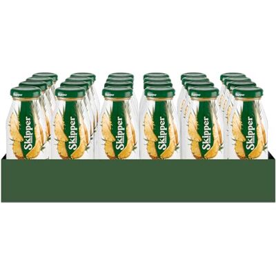 Zuegg Skipper Bar Succo di Frutta Gusto Ananas Senza Zuccheri Aggiunti, Linea Bar in Bottiglietta di Vetro Bevanda a base di Succo di Ananas, 100% Ingredienti di Origine Naturale (200ml x 24 Pezzi) Zuegg Skipper Bar Succo di Frutta Gusto Ananas Senza Zuccheri Aggiunti, Linea Bar in Bottiglietta di Vetro Bevanda a base di Succo di Ananas, 100% Ingredienti di Origine Naturale (200ml x 24 Pezzi)
