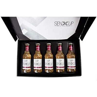 SENXUP Excite your senses SENXUP Ginger Ale in Vetro da 200 ml Premium Mixer Emotional Box da 5 Bottiglie SENXUP Excite your senses SENXUP Ginger Ale in Vetro da 200 ml Premium Mixer Emotional Box da 5 Bottiglie