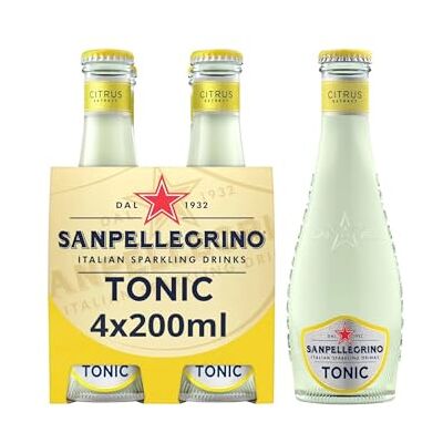 San Pellegrino Italian Sparkling Drinks Citrus Tonic Bicchiere per acqua, 4 x 200 ml San Pellegrino Italian Sparkling Drinks Citrus Tonic Bicchiere per acqua, 4 x 200 ml