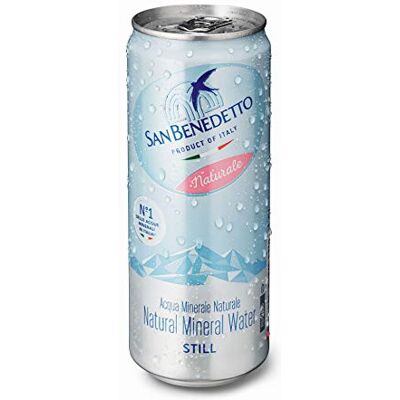 San Benedetto Acqua Naturale in Lattina 24 Pezzi da 33 Cl San Benedetto Acqua Naturale in Lattina 24 Pezzi da 33 Cl