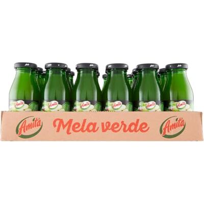 Coca-Cola Amita Mela Verde, Bevanda Rinfrescante a Base di Mela Verde, Gusto Autentico e Fresco, con almeno il 40% di Frutta Confezione da 24 Bottiglie di Vetro Coca-Cola Amita Mela Verde, Bevanda Rinfrescante a Base di Mela Verde, Gusto Autentico e Fresco, con almeno il 40% di Frutta Confezione da 24 Bottiglie di Vetro