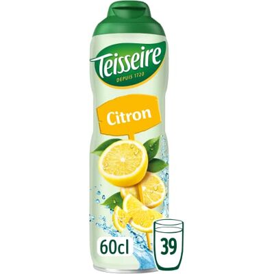 Teisseire Sciroppo di Limone per Bevanda Rinfrescante, Cocktail, Bottiglia da 60 cl Teisseire Sciroppo di Limone per Bevanda Rinfrescante, Cocktail, Bottiglia da 60 cl