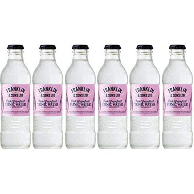 Zeus Party 6 Bottiglie di Acqua Tonica Pompelmo Rosa e Bergamotto -Franklin & Sons- 200 ml Zeus Party 6 Bottiglie di Acqua Tonica Pompelmo Rosa e Bergamotto -Franklin & Sons- 200 ml